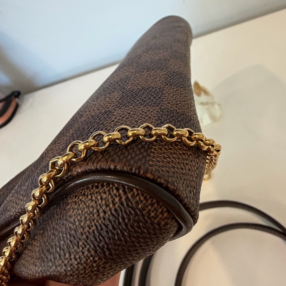 Louis Vuitton Damier Ebene Eva Crossbody Clutch bag⭐️AUTHENTIC ⭐️ - Picture 15 of 16